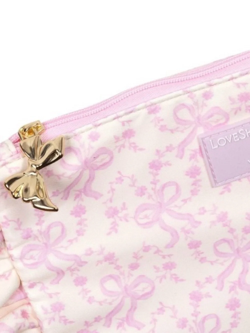 Love Shack Fancy x Target Bow Print Pouch